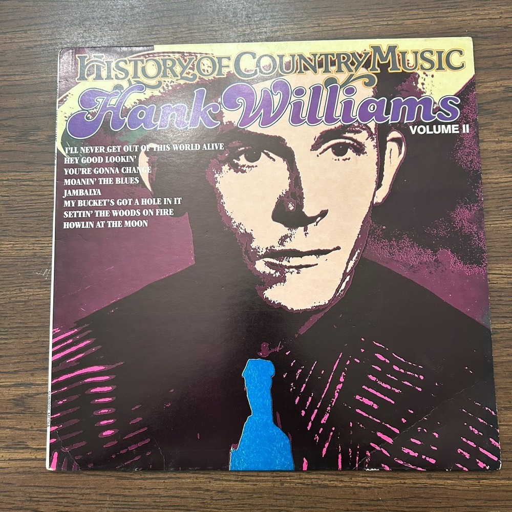 History of Country Music Hank Williams SR. Vol. 2 Vinyl LP